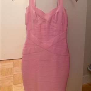 Pink bandage dress